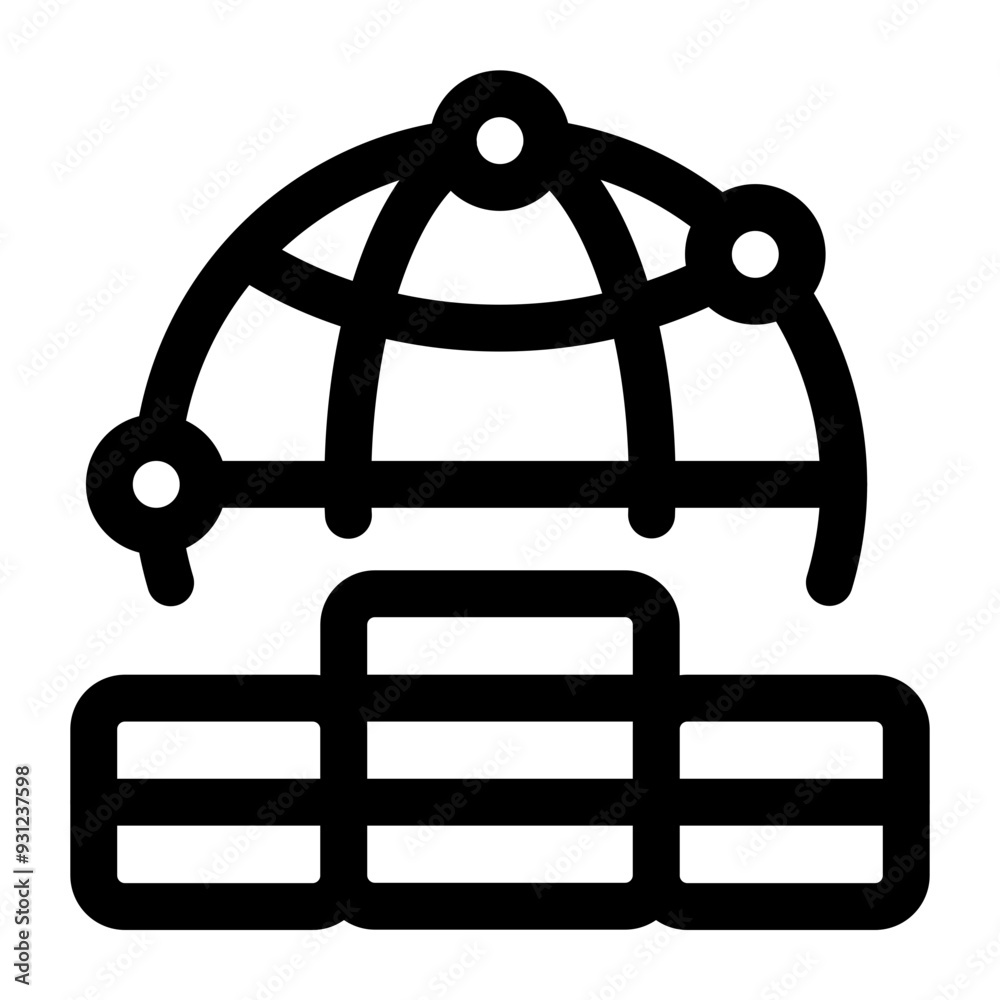 Data Science Line Icon Data Science Line Icon