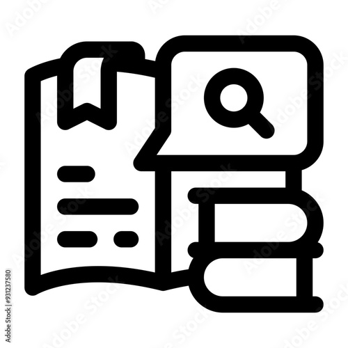 Book Reviewer Line Icon