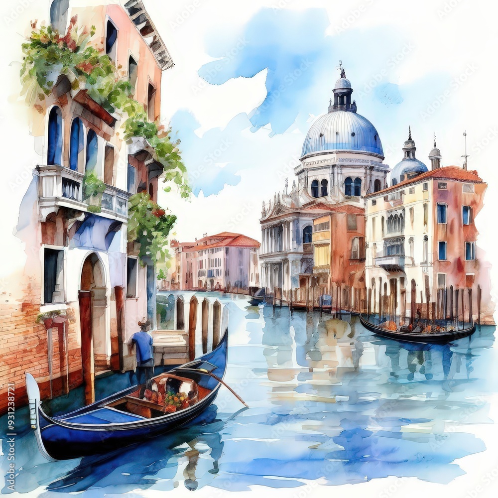 Fototapeta premium the AI Image Generator, Grand canal