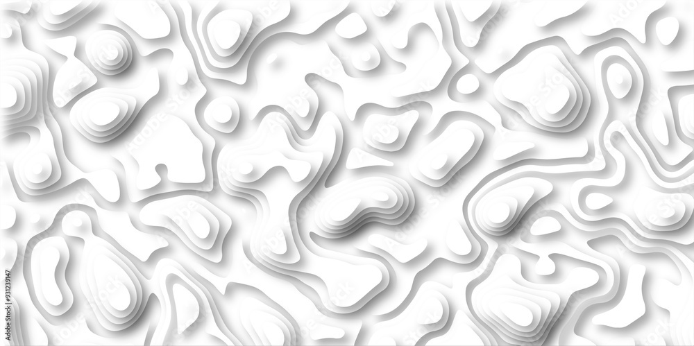 3D Papercut Stylized White topographic contour scheme and terrain. Abstract lines or wavy backdrop background. Topography grid map. Geographic line mountain relief. Contour map background. 3D Papercut Stylized White topographic contour scheme and terrain. Abstract lines or wavy backdrop background. Topography grid map. Geographic line mountain relief. Contour map background.