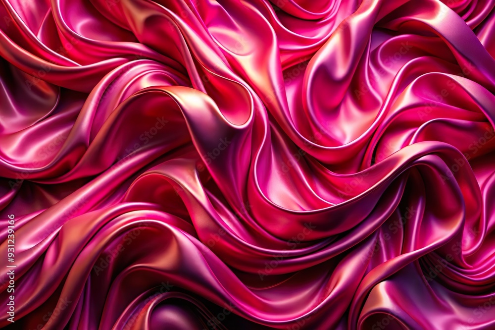 Obraz premium flowing pink feminine romantic silk fabric texture