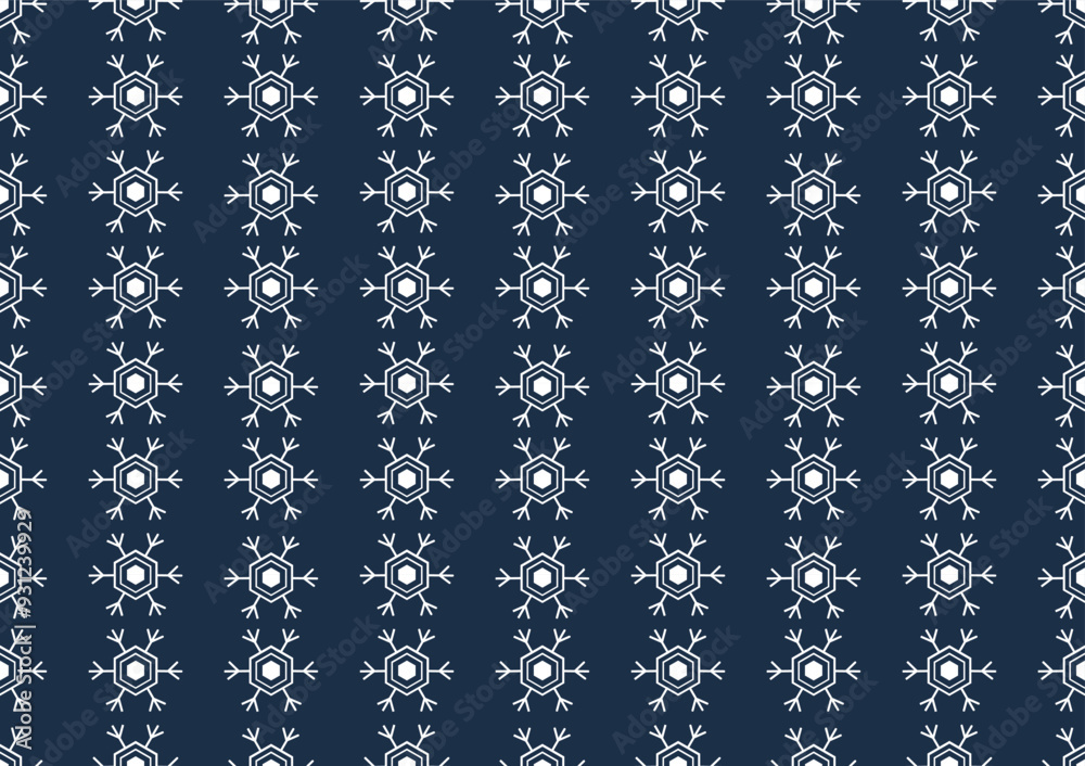 White snow flex doodle art seamless pattern on a blue background. For cards, frames, posters, book covers, textiles, wallpaper, wrapping and fabric. White snow flex doodle art seamless pattern on a blue background. For cards, frames, posters, book covers, textiles, wallpaper, wrapping and fabric.