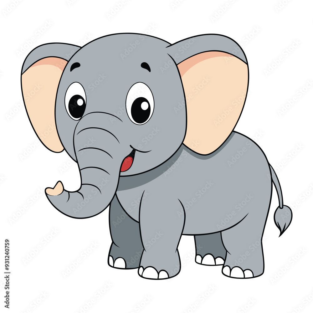 elephant white background vector illustration elephant white background vector illustration