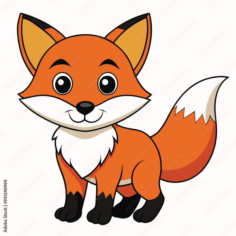 fox white background vector illustration fox white background vector illustration