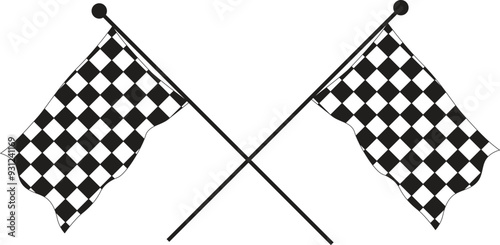 checkered flag racing flag finnish flag winning flag eps vector