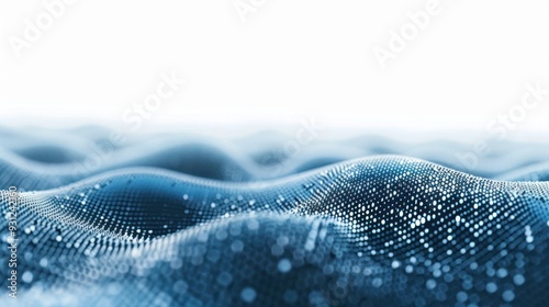 Abstract Blue Digital Wave