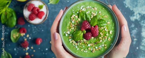 Vibrant Green Smoothie Bowl...