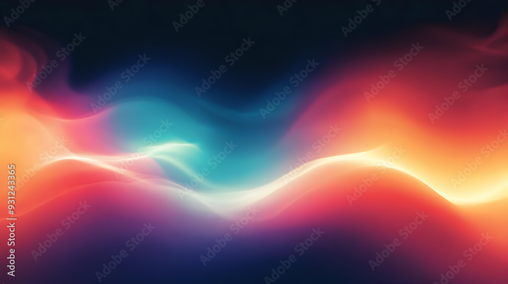 Abstract waves of color blending in a smooth gradient. Abstract waves of color blending in a smooth gradient.