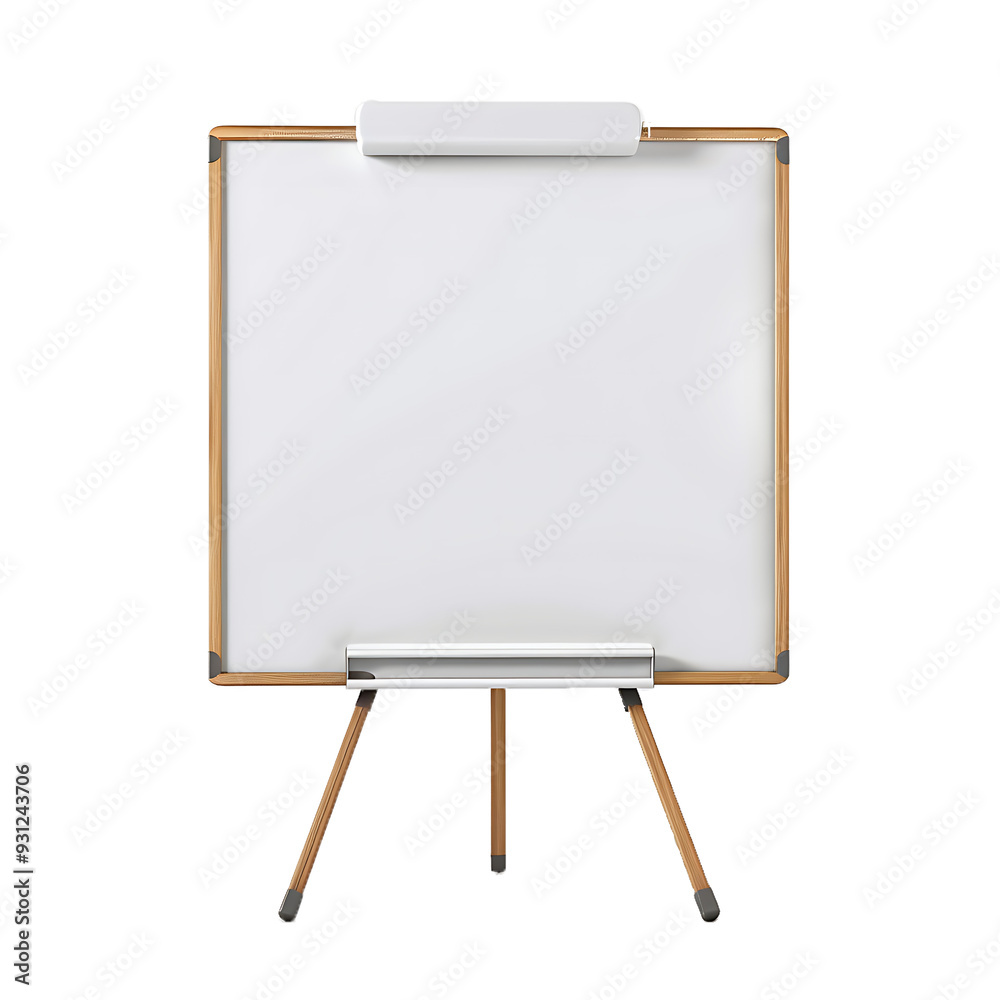 3d render white board icon on transparent background 3d render white board icon on transparent background