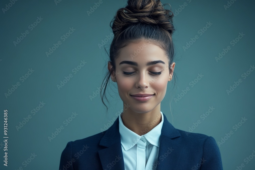 Portrait of a woman with a glowing brain and radiant light symbolizing creativity intelligence and the serene energy of thought in a modern peaceful setting Portrait of a woman with a glowing brain and radiant light symbolizing creativity intelligence and the serene energy of thought in a modern peaceful setting