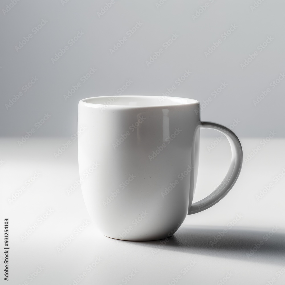 Minimalist White Ceramic Mug Minimalist White Ceramic Mug