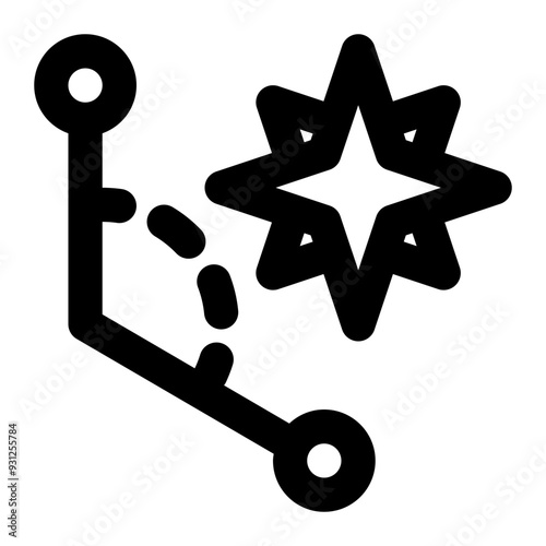 azimuth, compass, angle, zenith, geography, geographic outline icon