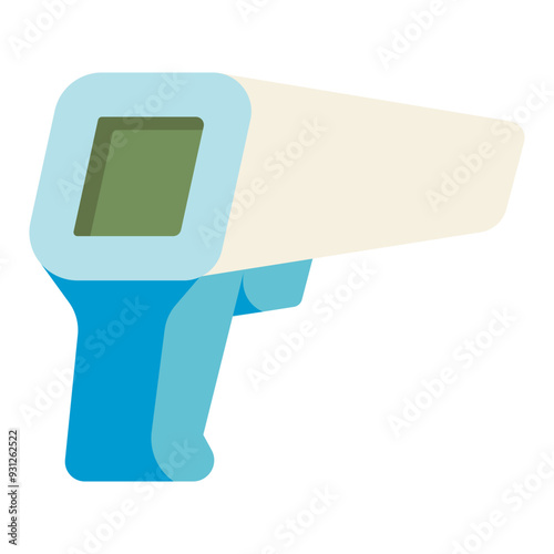 speed measurement radar gun equipment flat icon