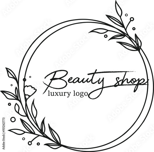 Beauty shop logo design. Luxury Beauty shop logo vectors. Creative logo design. Beauty fashion logo design. Business logo vectors royalty. Women Fashion logo design. Parlor logo design royalty