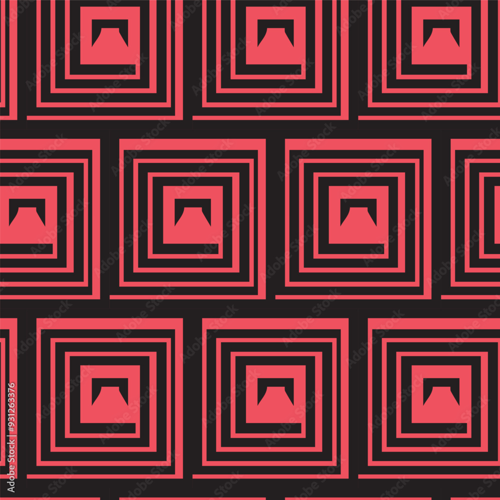 geometric square shape seamless pattern elegant simple high quality print wallpaper for textile fashion in red and black geometric square shape seamless pattern elegant simple high quality print wallpaper for textile fashion in red and black