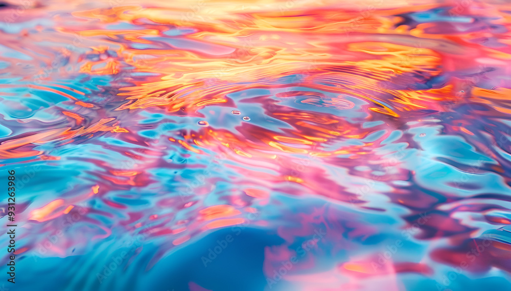 Organic texture. Abstract background. Sunset reflected on the sea Organic texture. Abstract background. Sunset reflected on the sea
