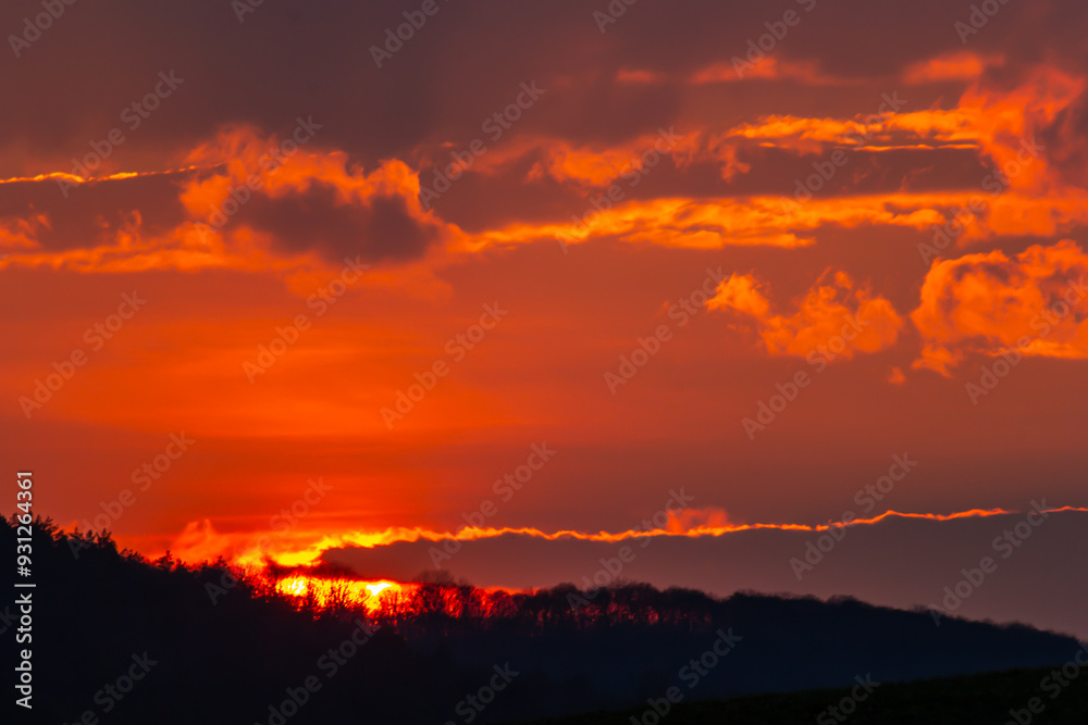 Horizon panorama and dramatic twilight sky and cloud sunset background. Natural sky background texture, beautiful color. Dark clouds, big storm and rain. Weather and nature concept Horizon panorama and dramatic twilight sky and cloud sunset background. Natural sky background texture, beautiful color. Dark clouds, big storm and rain. Weather and nature concept