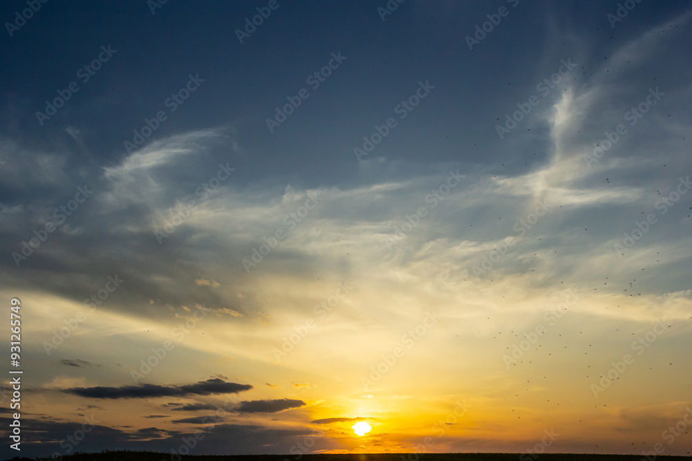 The background of beautiful sky, colorful of sky