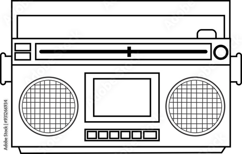 Radio Stereo Outline