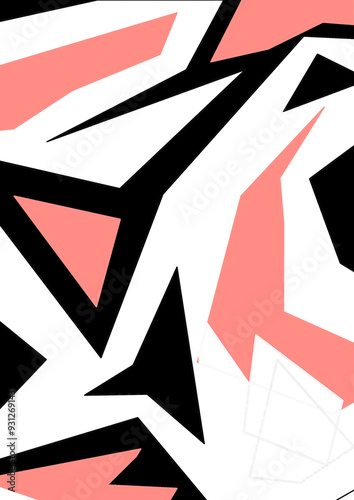 abstract colored background. lines, shapes, circles