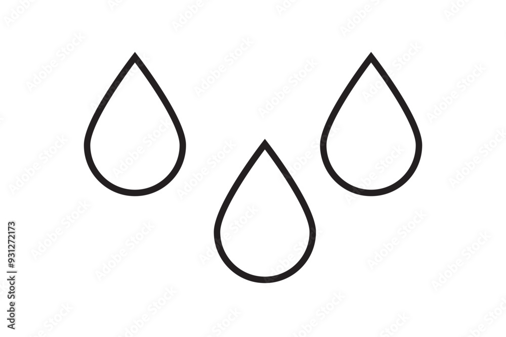 Water drops icon in filled, thin line, outline and stroke style. Vector illustration of two colored and black water drops vector icons designs can be used for mobile, ui, web Water drops icon in filled, thin line, outline and stroke style. Vector illustration of two colored and black water drops vector icons designs can be used for mobile, ui, web