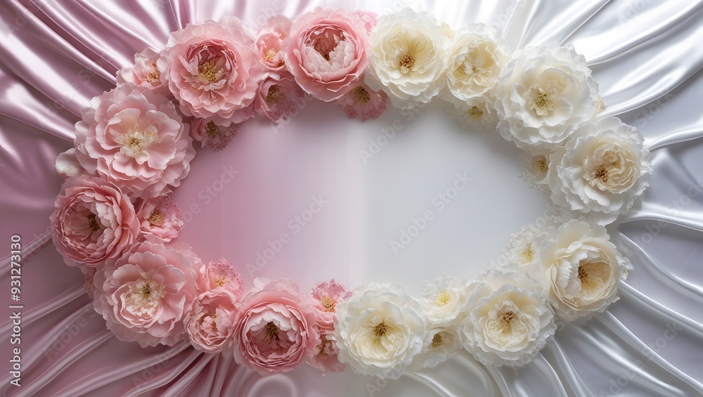 Pink Flower decoration and silk background for wallpaper, background Pink Flower decoration and silk background for wallpaper, background