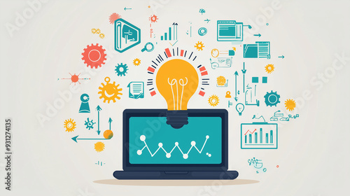 innovation working with laptop