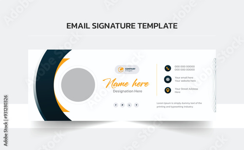 Email signature vector templates, Trendy email signature, Clean Email Template, Modern Professional awesome unique Corporate custom beautiful 
personal Office Email signature design template set with 