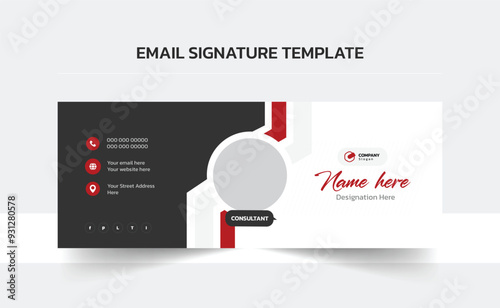 Email signature vector templates, Trendy email signature, Clean Email Template, Modern Professional awesome unique Corporate custom beautiful 
personal Office Email signature design template set with 