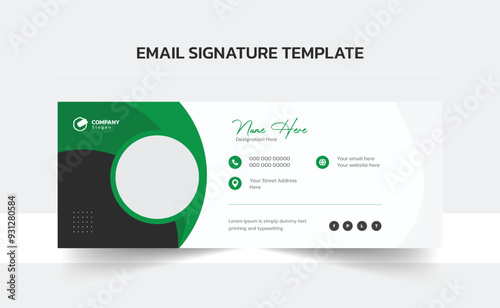 Email signature vector templates, Trendy email signature, Clean Email Template, Modern Professional awesome unique Corporate custom beautiful 
personal Office Email signature design template set with 