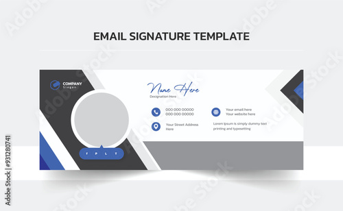 Email signature vector templates, Trendy email signature, Clean Email Template, Modern Professional awesome unique Corporate custom beautiful 
personal Office Email signature design template set with 