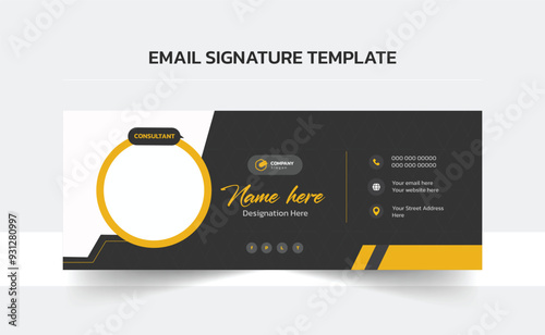 Email signature vector templates, Trendy email signature, Clean Email Template, Modern Professional awesome unique Corporate custom beautiful 
personal Office Email signature design template set with 