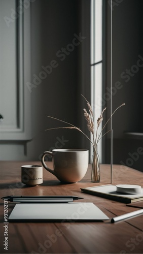 cup of coffee on table