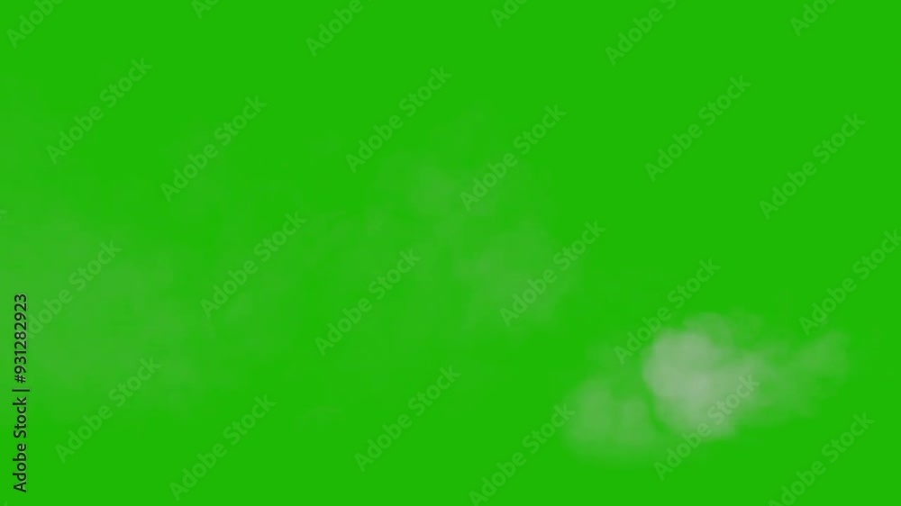 exhaust fumes, Acceleration engine, exhaust fumes are white, suitable for old car, Cause global warming with isolated green screen transparent background