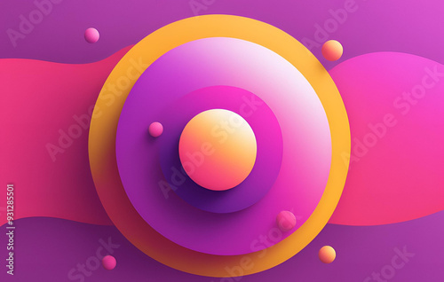 Circle banner with gradient isolated on black background, Designing with Passion Modern Colorful Circles to Inspire Your Creativity Vector illustration, Color splashing gradient room background 