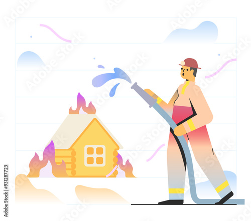 Extinguishing a fire