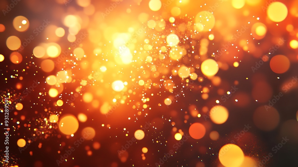 An abstract background with a dark red and orange colour scheme featuring many blurred circles of light and a few small, bright sparkles. An abstract background with a dark red and orange colour scheme featuring many blurred circles of light and a few small, bright sparkles.
