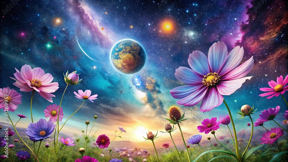 A stunning stock photo showcasing the grandeur and beauty of the cosmos A stunning stock photo showcasing the grandeur and beauty of the cosmos