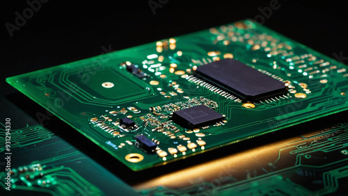 AI-Generated Tea Photo with Circuit Board Design