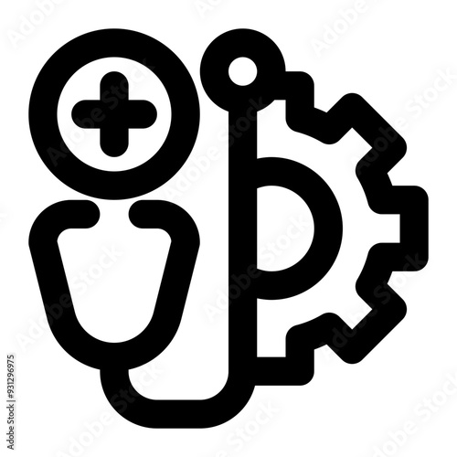 clinical engineering, medical engineering, biomedical engineering, engineering, medical, healthcare outline icon