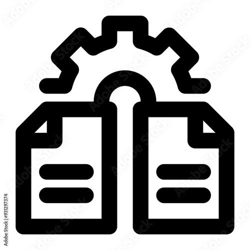 information engineering, data engineering, engineering, information system, development, configuration outline icon
