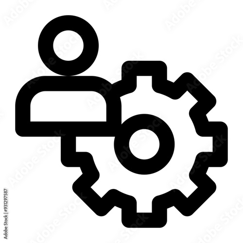 personalization, engineering, social engineering, engineer, technician, worker outline icon