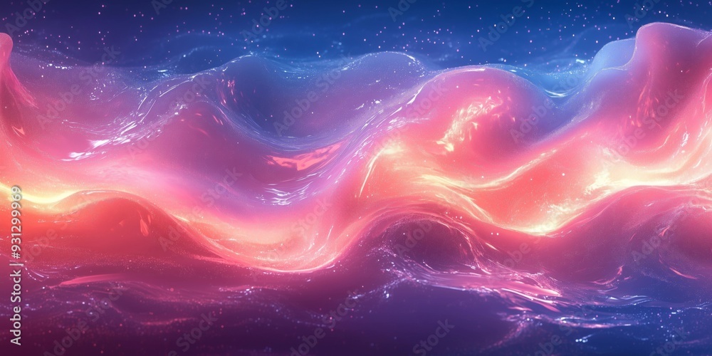 Vibrant Serenity: High-Detail Lava Lamp Design, generative ai