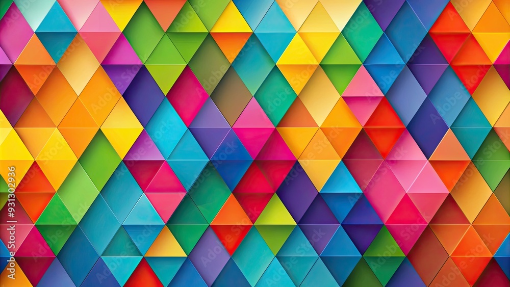Colorful background with overlapping triangles in various shades and tones , abstract, vibrant, geometric, design Colorful background with overlapping triangles in various shades and tones , abstract, vibrant, geometric, design