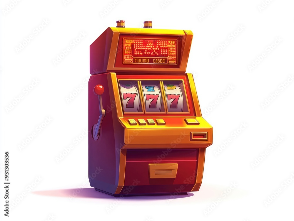 Slot Machine on White Surface Slot Machine on White Surface