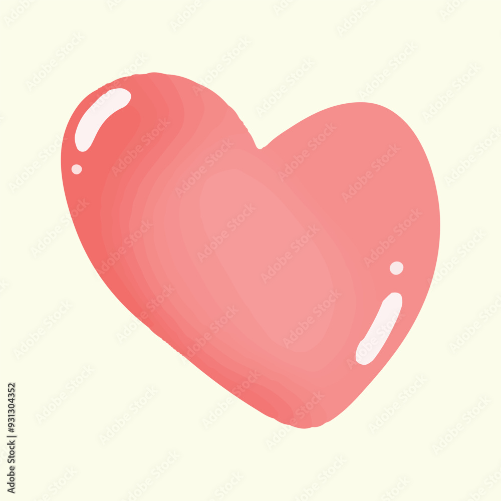 watercolor red love element design. red heart design stock watercolor red love element design. red heart design stock