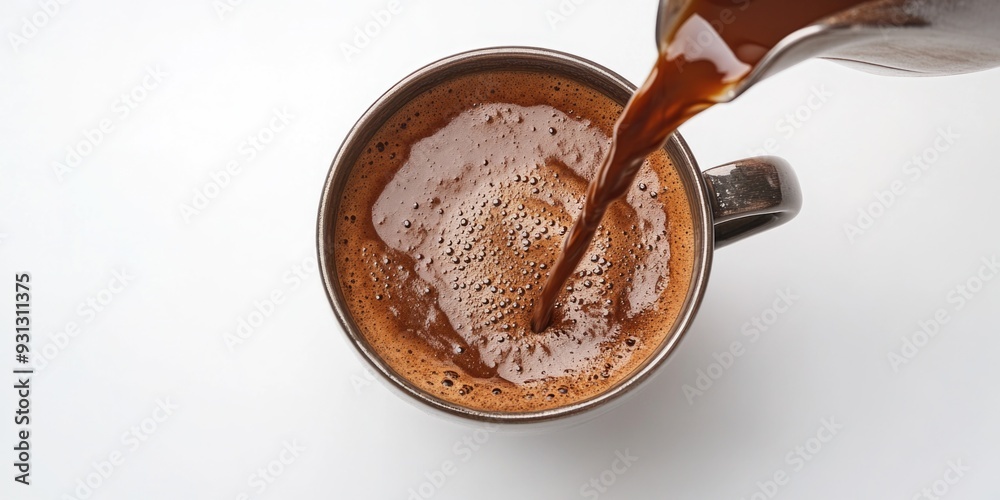 Fototapeta premium Hot Chocolate Being Poured