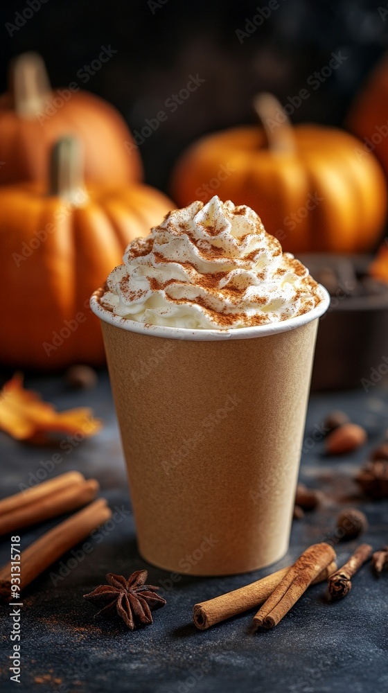 Cozy Pumpkin Spice Latte Perfect for Fall Season Cozy Pumpkin Spice Latte Perfect for Fall Season