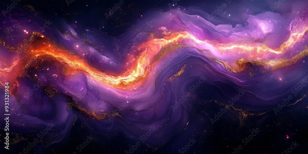 Vibrant Fluid Marble Composition with Rich Color Contrast, generative ai Vibrant Fluid Marble Composition with Rich Color Contrast, generative ai