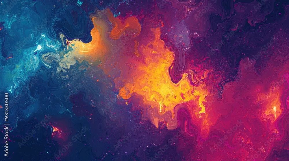 A vibrant abstract representation of cosmic colors and swirling patterns. A vibrant abstract representation of cosmic colors and swirling patterns.